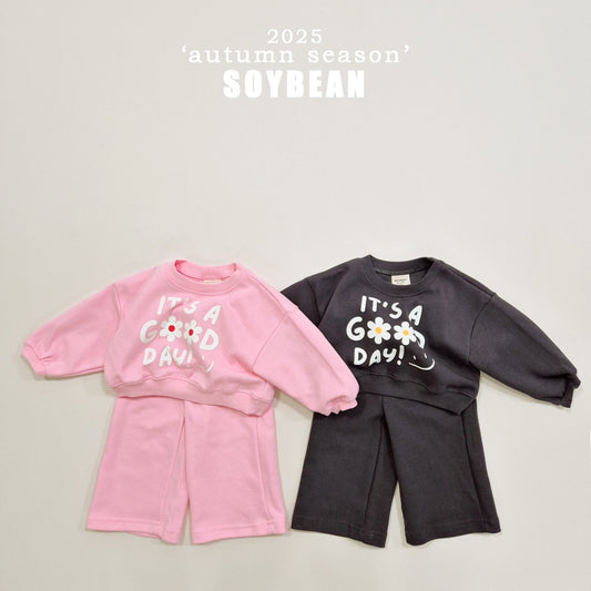 [PRE-ORDER] Good Day Crop Top Bottom Set