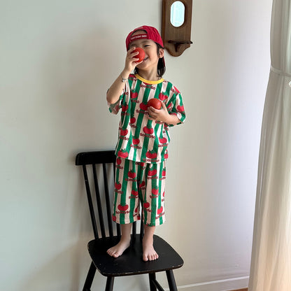 Summer Loose Fit Cotton Home Wear Set