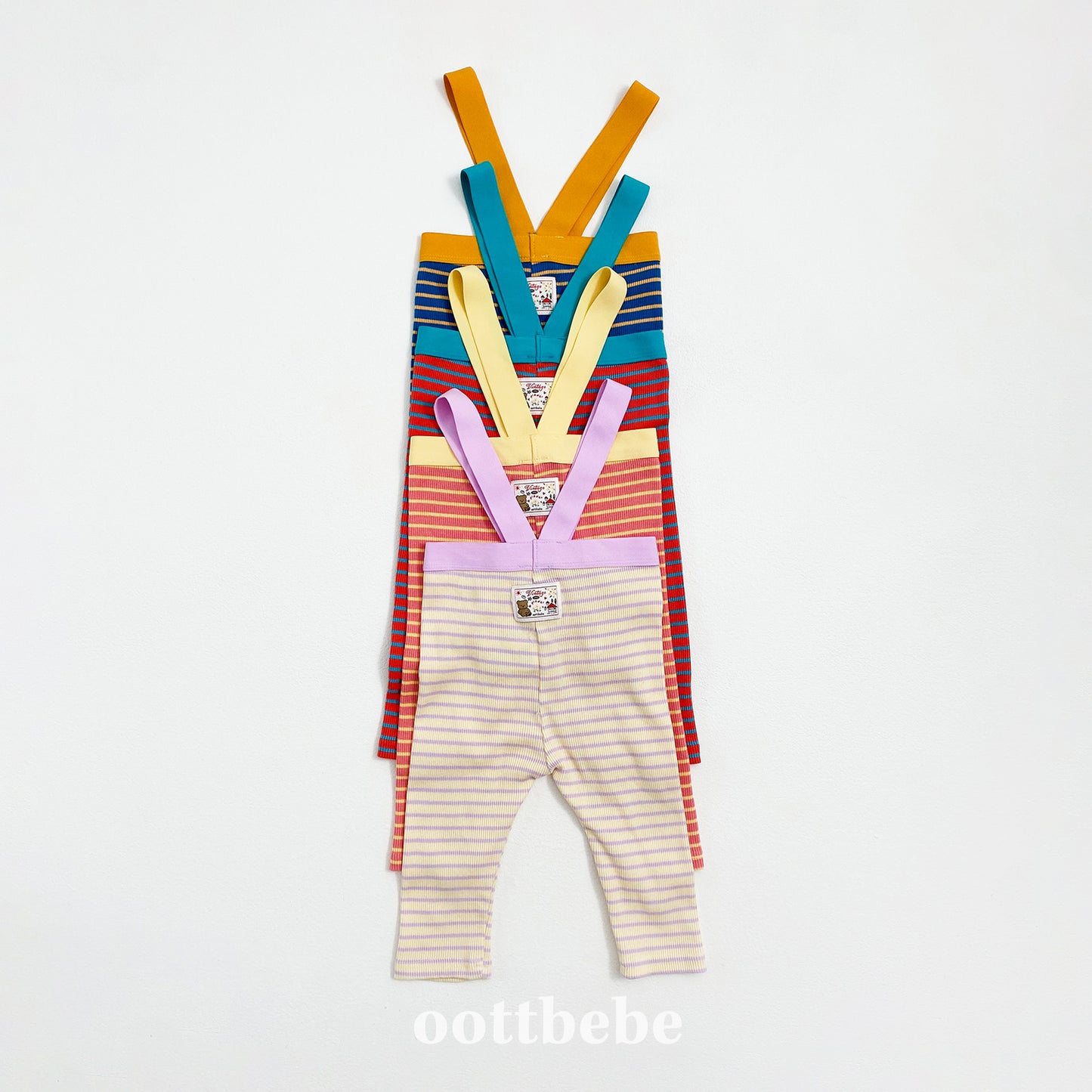 [PRE-ORDER] Macaroon Suspender Baby Top Bottom Set