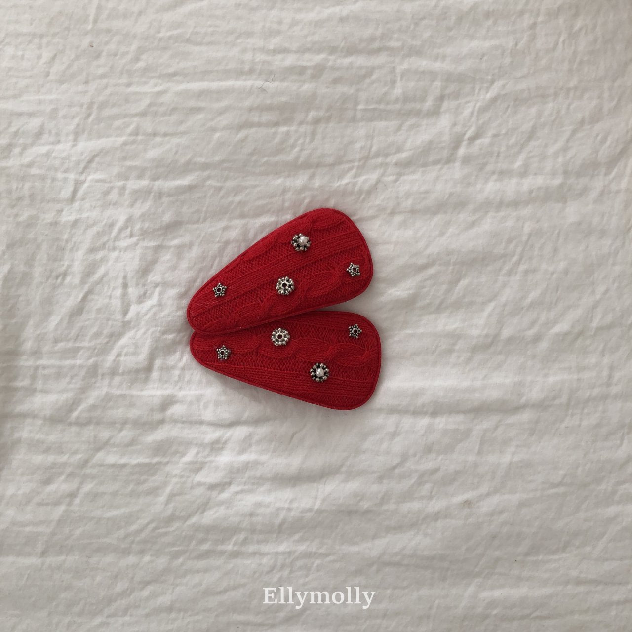 [PRE-ORDER] Knit Pearl Hair Clips Set