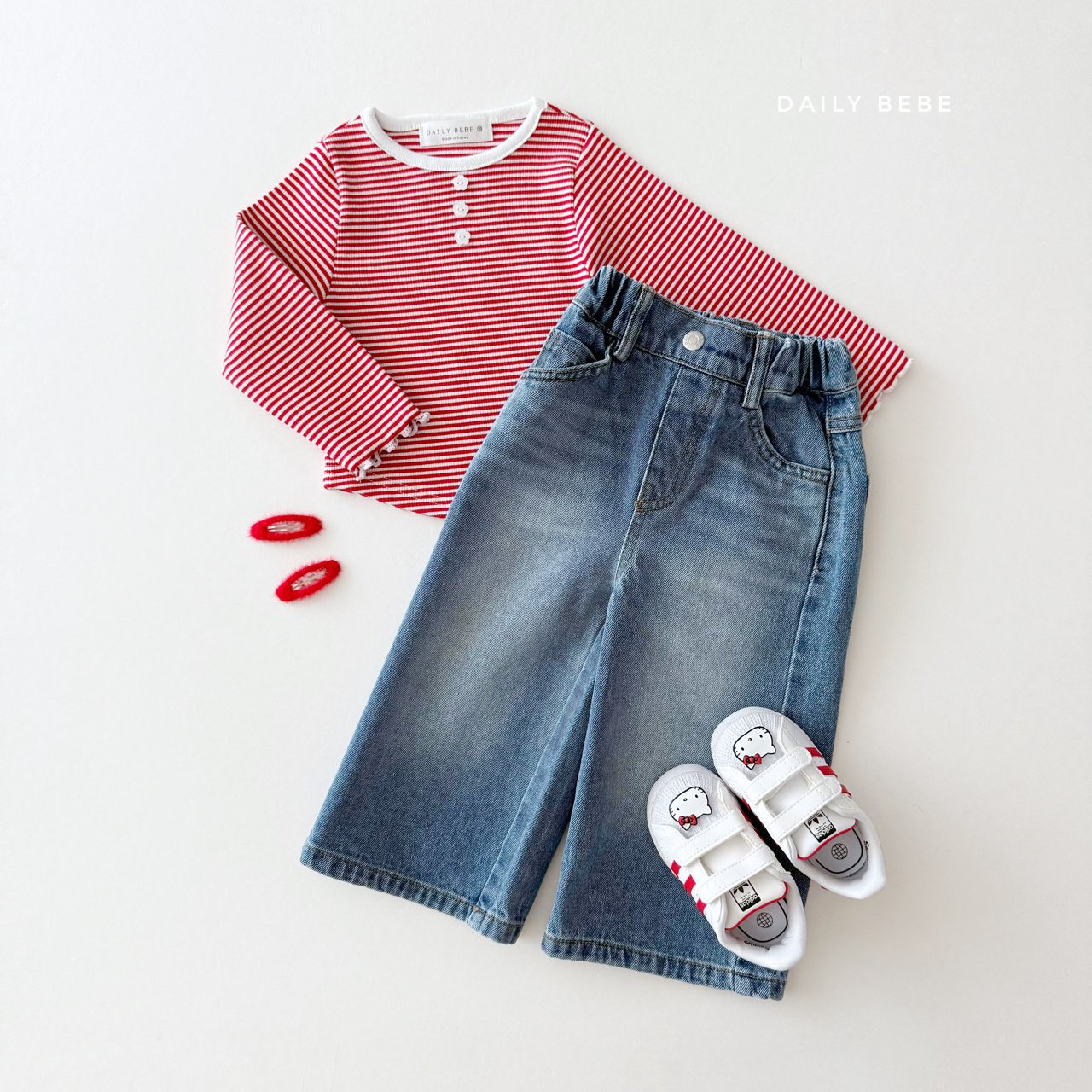 [PRE-ORDER] Stripe Button T-Shirts
