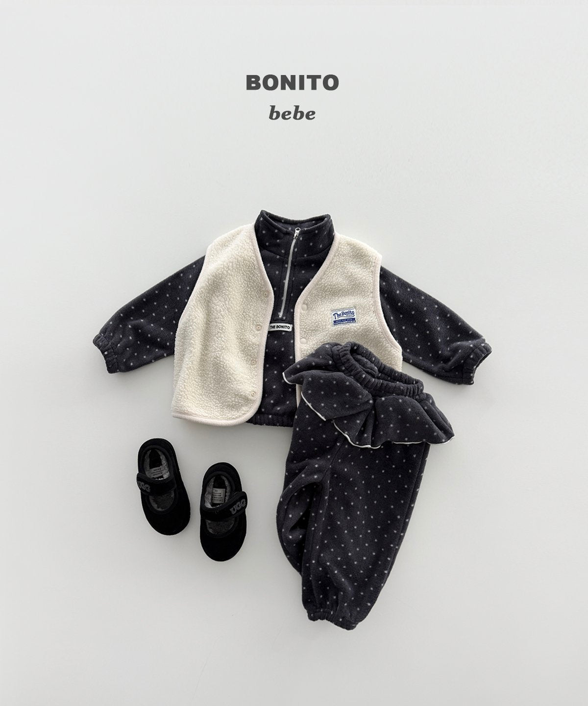 [PRE-ORDER] Dot Frill Top Bottom Set