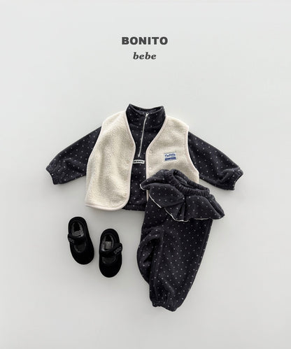 [PRE-ORDER] Dot Frill Top Bottom Set