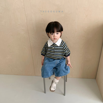 [PRE-ORDER] Pong Pong Stripe Collar T-Shirts