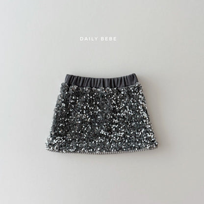 Spangles Skirts [Silver/JS(7-8yr)]