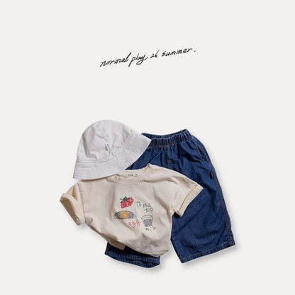 [PRE-ORDER] 3/4 Wide Denim Pants