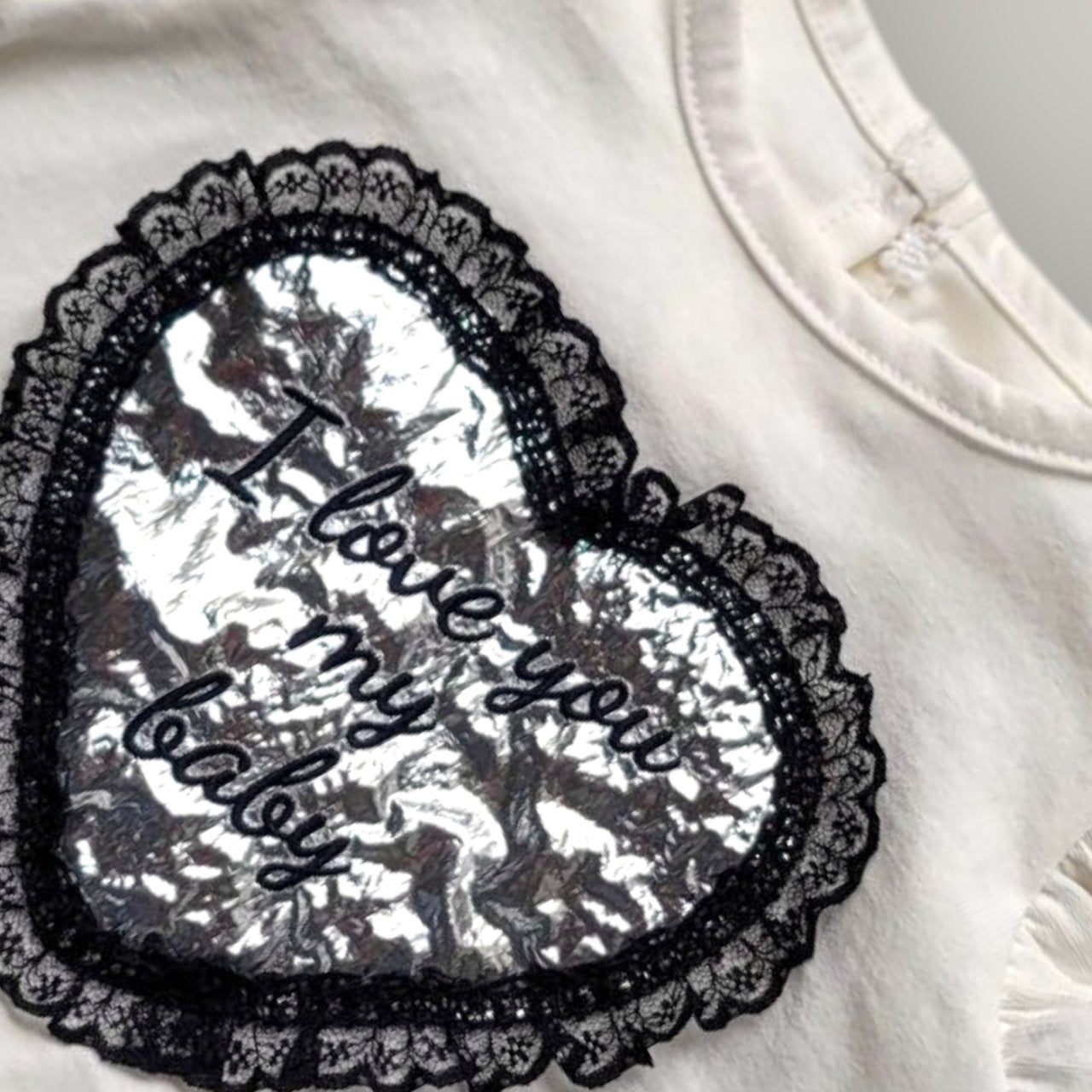 [PRE-ORDER] Lace Heart Body Suit + Hair Band Set
