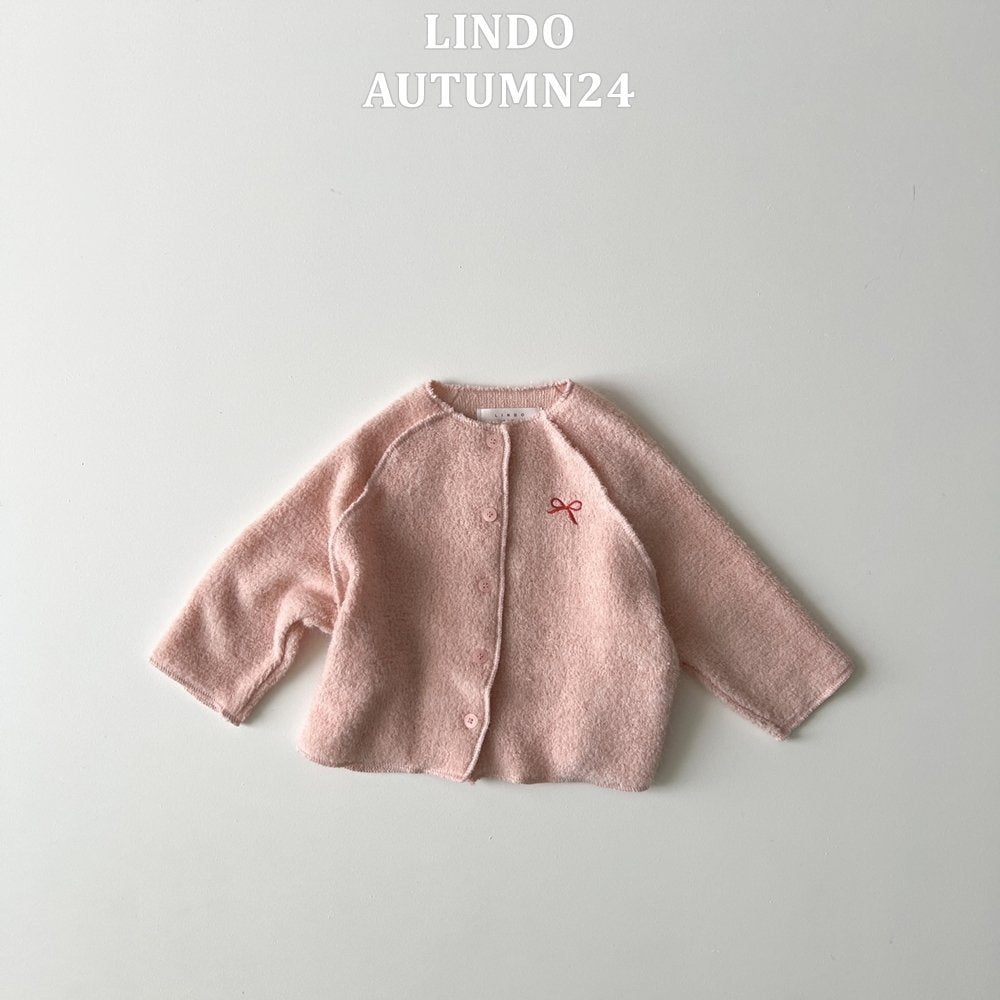 Mini Ribbon Cardigan [Pink/M(3-4yr)]