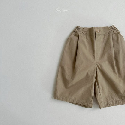 [PRE-ORDER] Cotton Pin-Tuck Bermuda Pants