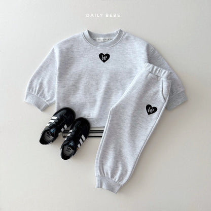 [PRE-ORDER] Love Embroidery Top Bottom Set