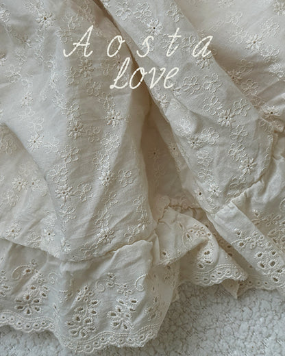 [PRE-ORDER] Lace Cotton Open Dress