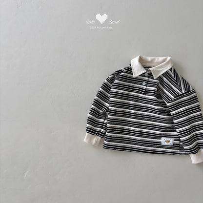 [PRE-ORDER] Pigment Stripe Collar T-Shirts