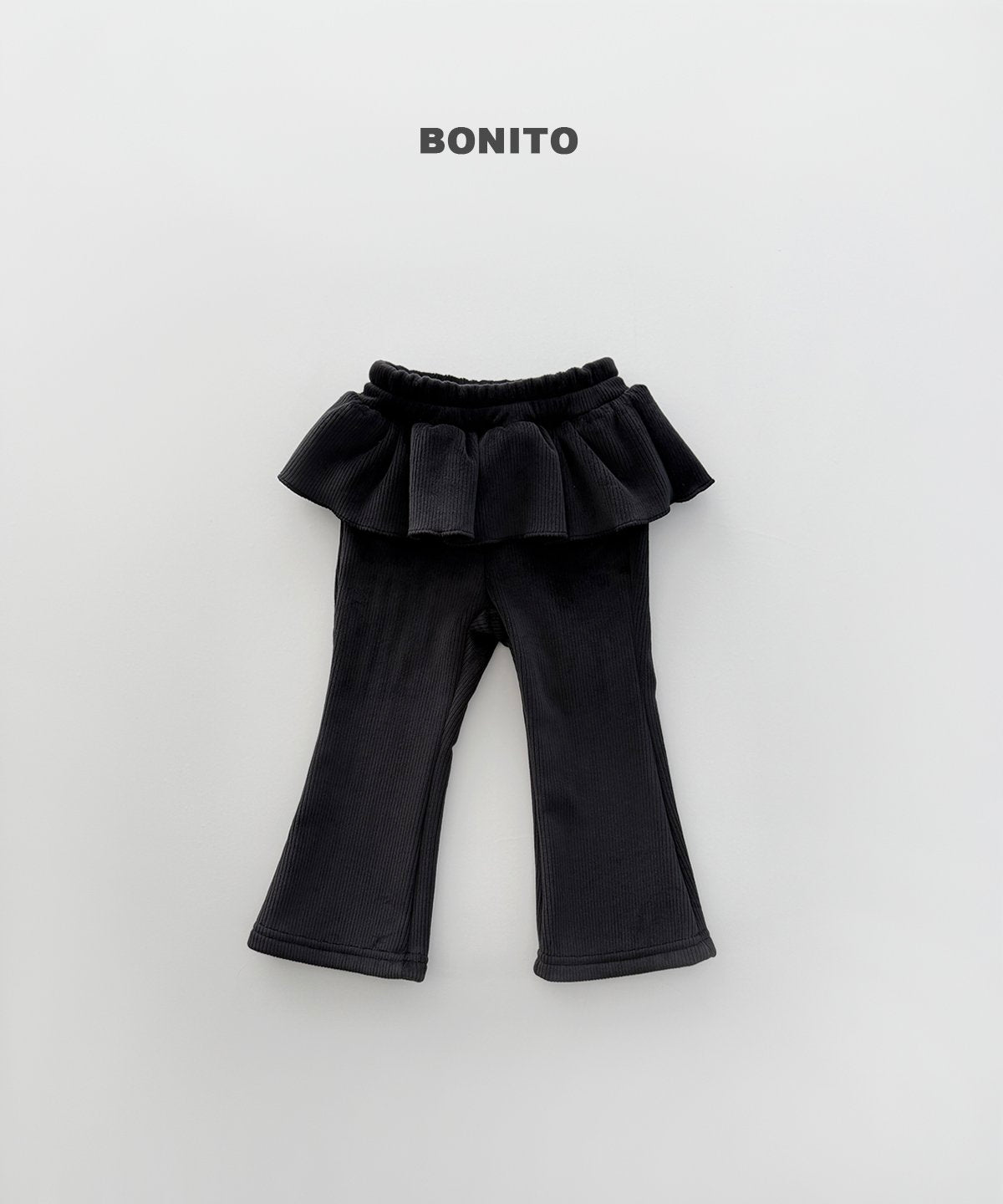 [PRE-ORDER] Velour Frill Boot-Cut Pants