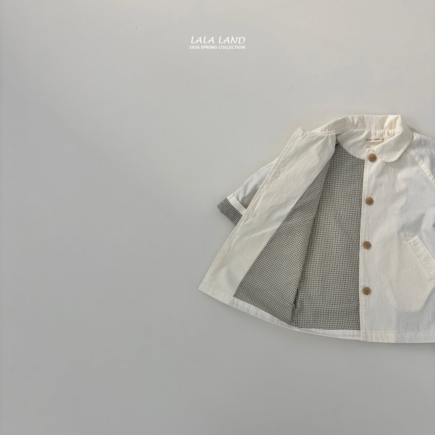 Spring Trench Coat [Cream/M(3-4yr)]