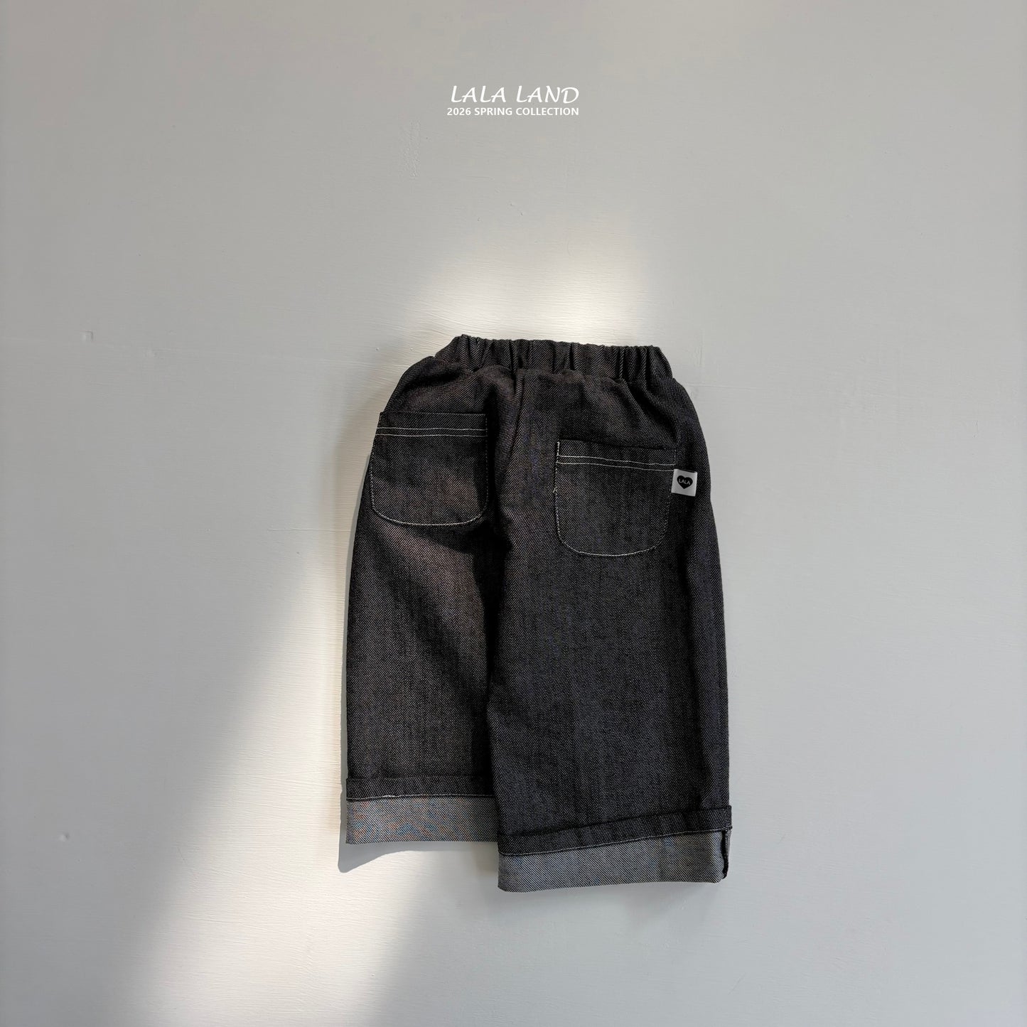 [PRE-ORDER] Roll-Up Stitch Denim Pants