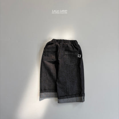 [PRE-ORDER] Roll-Up Stitch Denim Pants