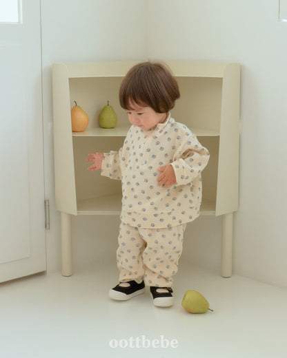 [PRE-ORDER] Sweet Waffle Anorak Top Bottom Set