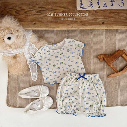 Country Pumpkin Shorts [Blue/S(2-3yr)]