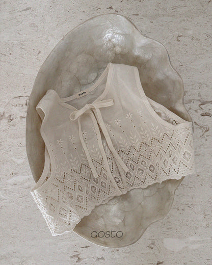 [PRE-ORDER] Lace Jenny Open Vest