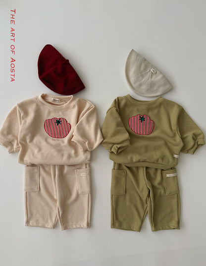 Tomato Sweatshirts [Ivory/M(1-2yr)]
