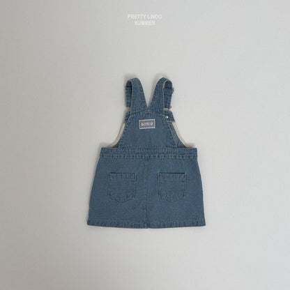 [PRE-ORDER] Denim Suspender Dress