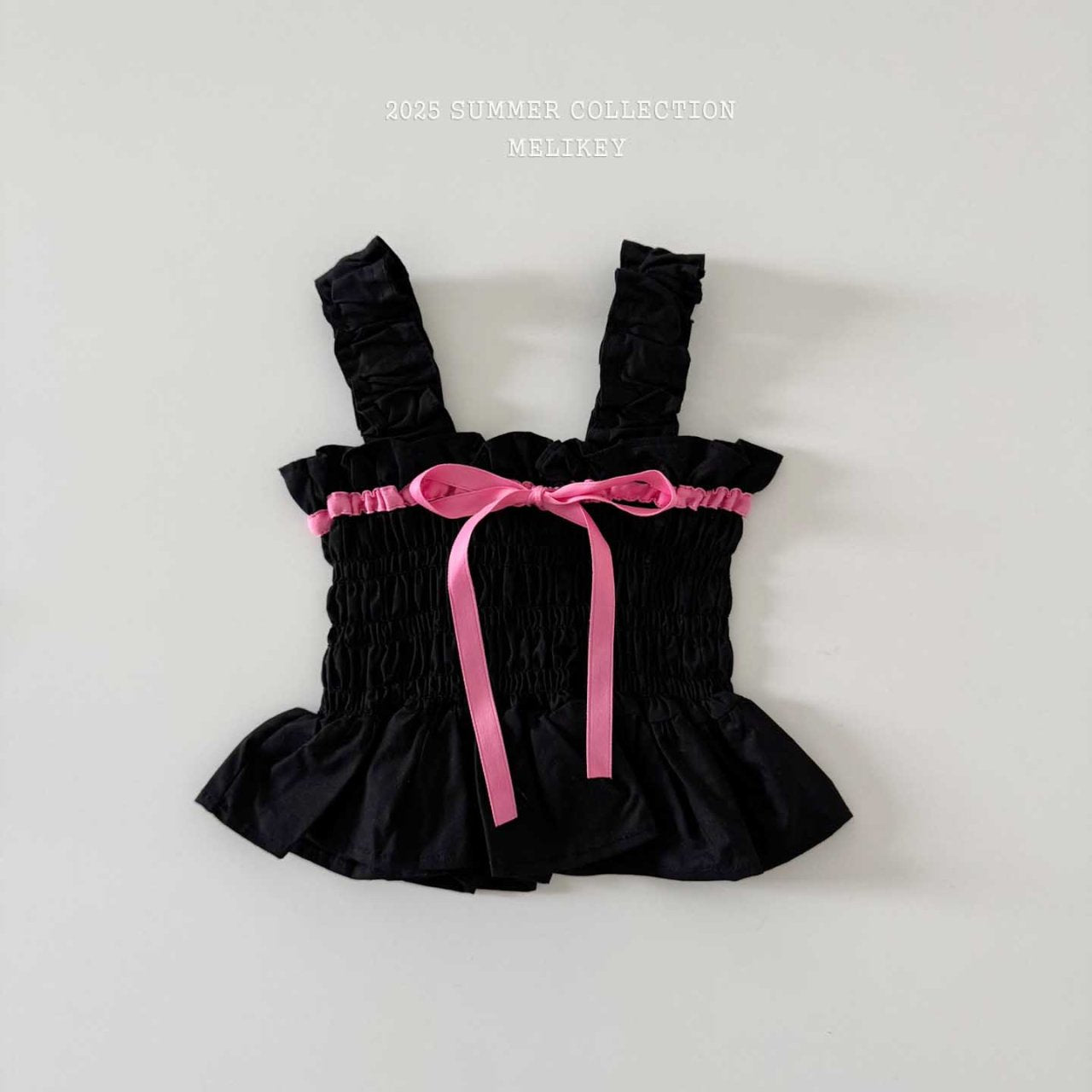 Jenny Ribbon Blouse [Black/M(3-4yr)]