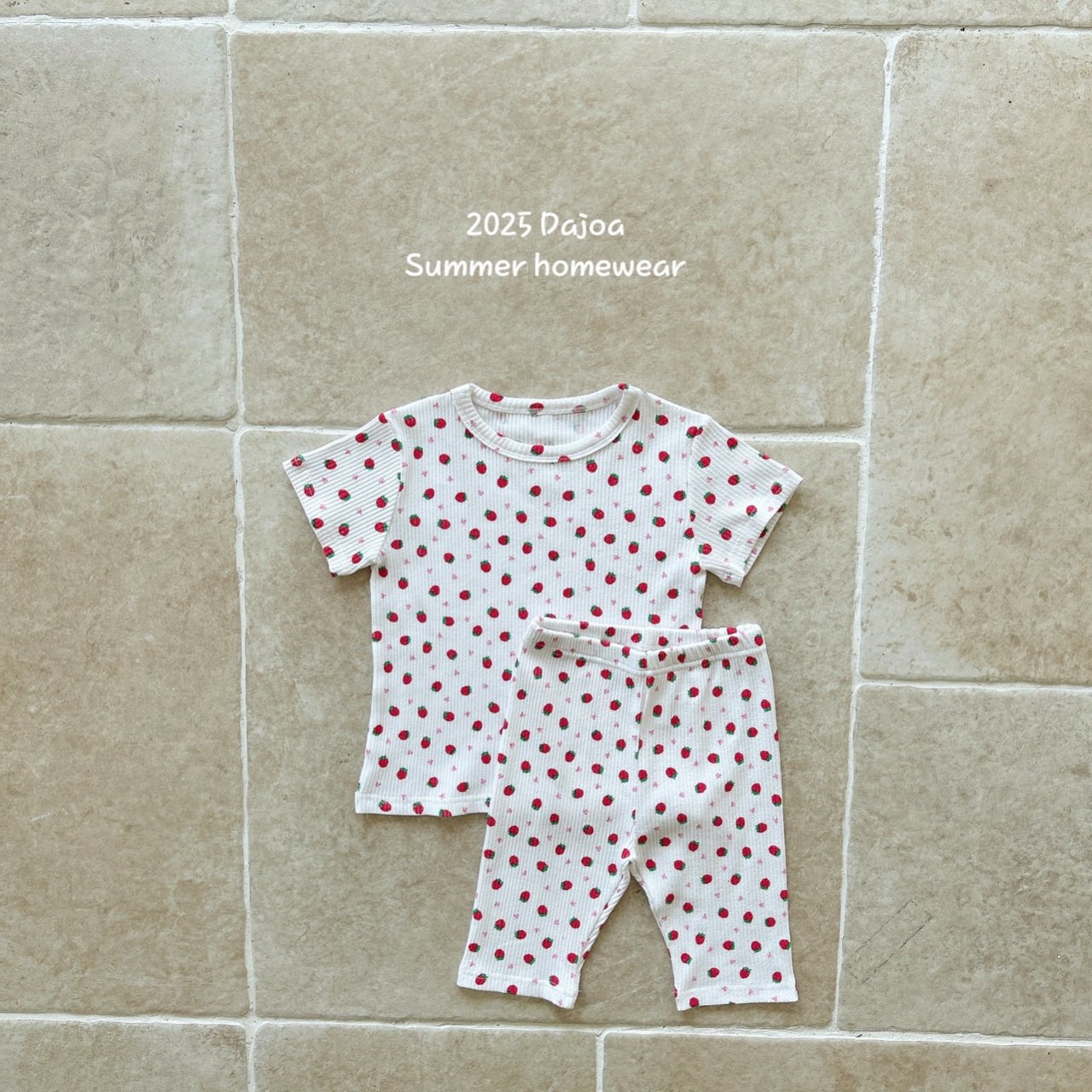 [PRE-ORDER] Ribbon Strawberry Home Wear Set