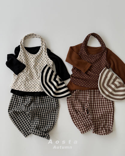 [PRE-ORDER] Choco Chip Halter Neck Top