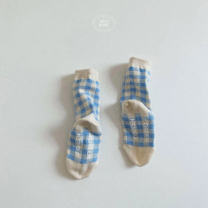 [PRE-ORDER] Natural Check Socks Set