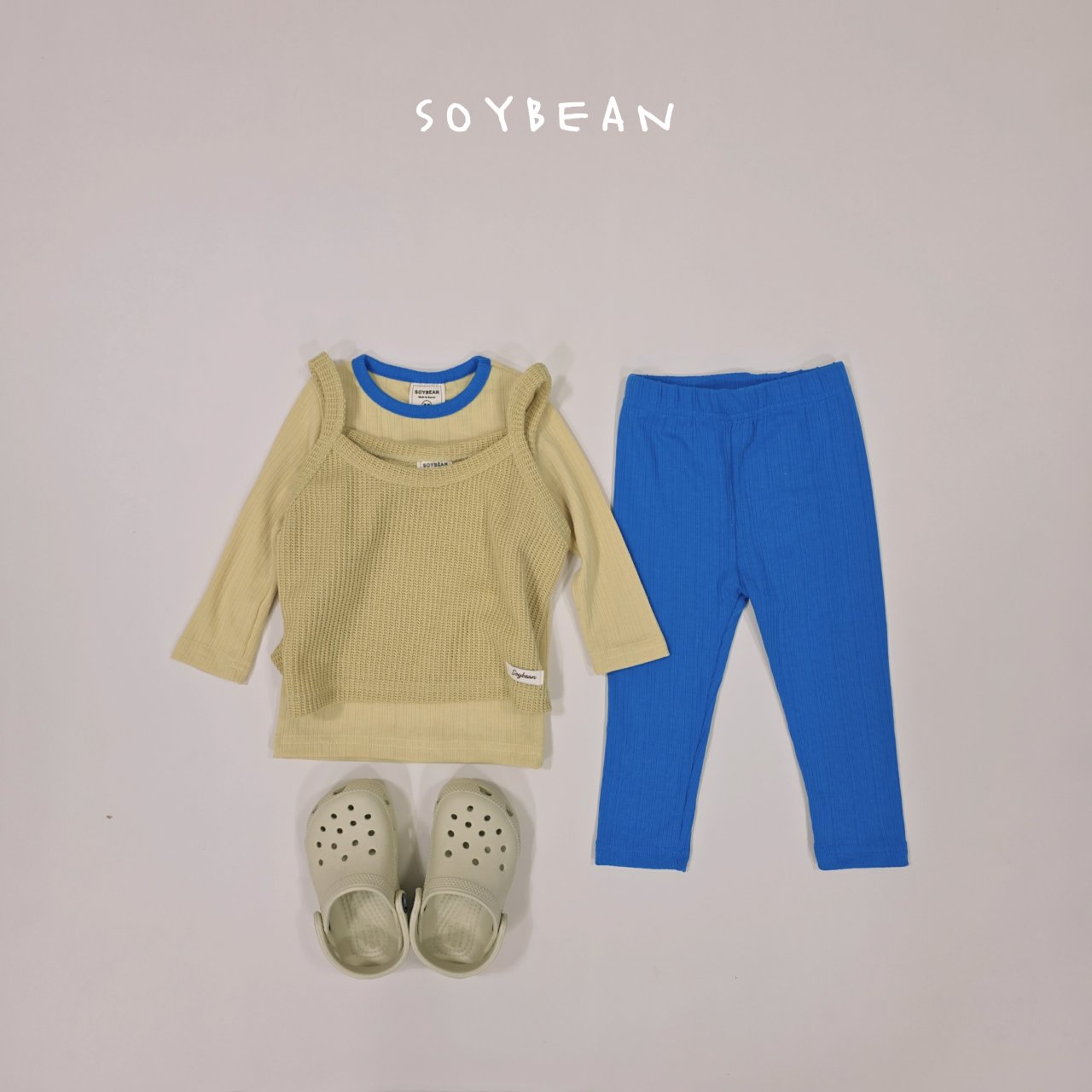 [PRE-ORDER] Two Tone Ribbed Home Wear Set