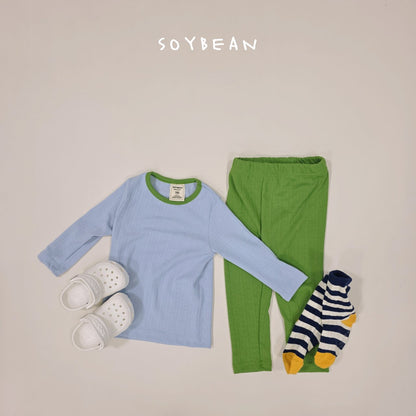 [PRE-ORDER] Two Tone Ribbed Home Wear Set