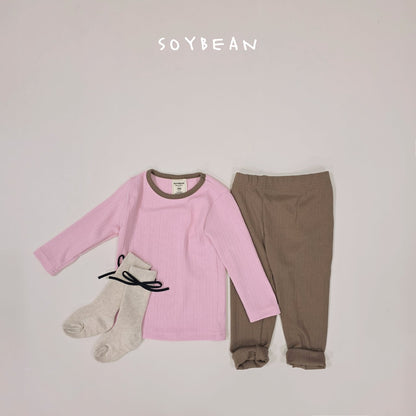 [PRE-ORDER] Two Tone Ribbed Home Wear Set