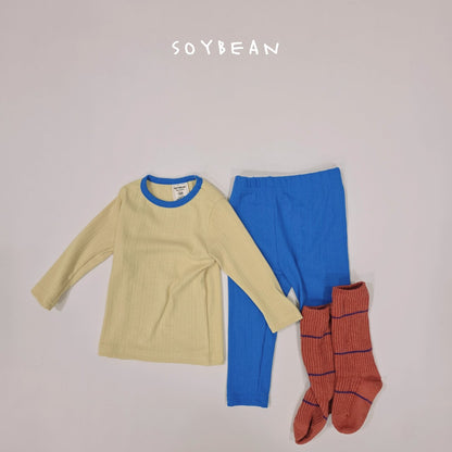 [PRE-ORDER] Two Tone Ribbed Home Wear Set