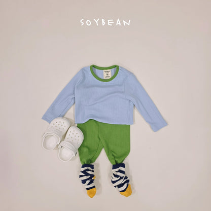 [PRE-ORDER] Two Tone Ribbed Home Wear Set