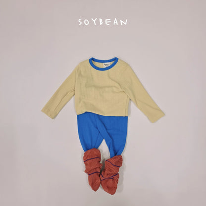 [PRE-ORDER] Two Tone Ribbed Home Wear Set