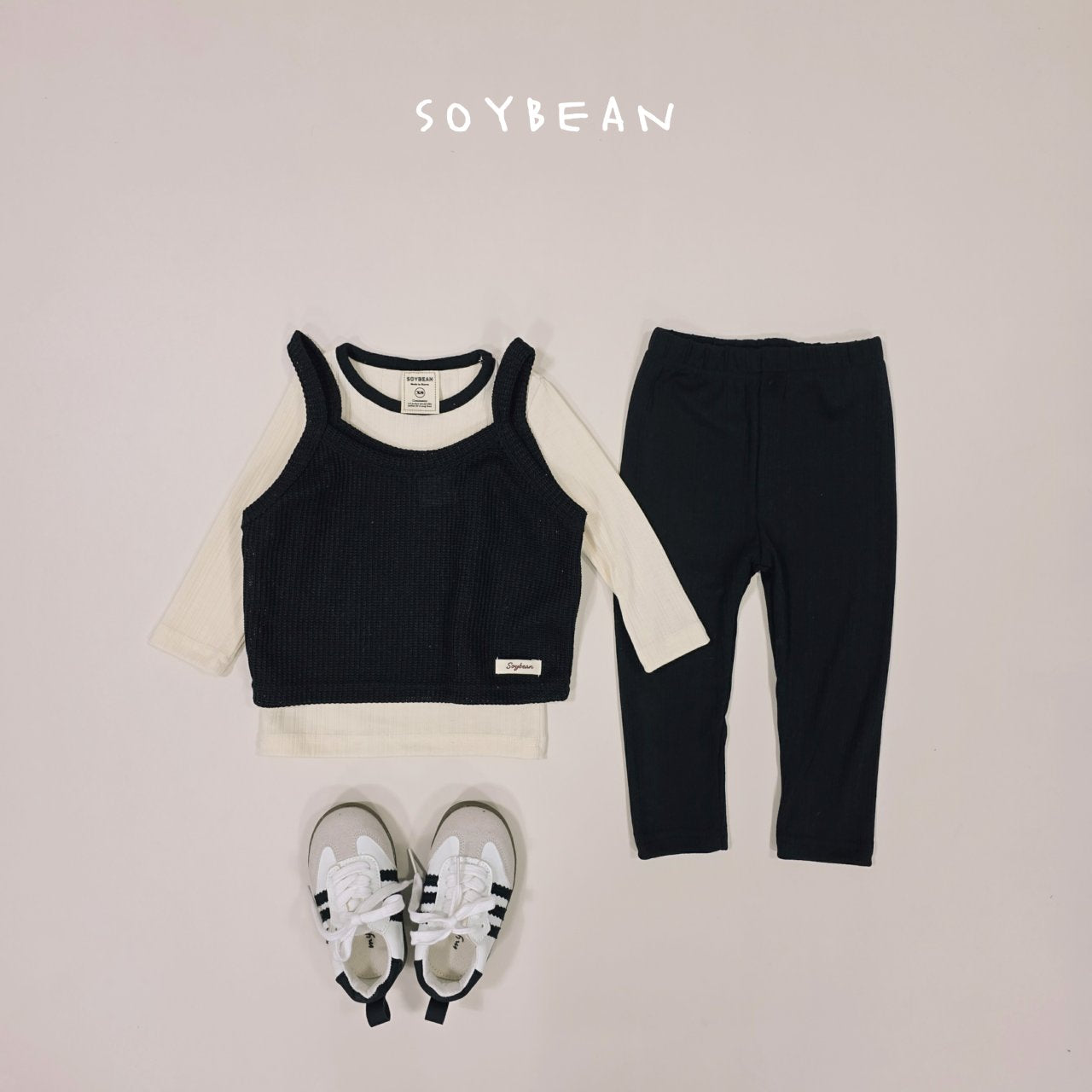 [PRE-ORDER] Two Tone Ribbed Home Wear Set