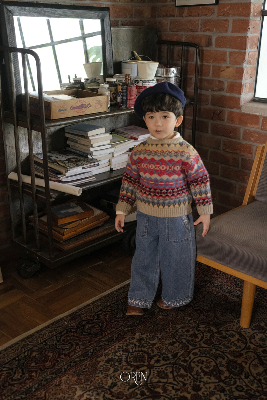 [PRE-ORDER] Adeline Multi Wool Sweater Top (Mom Couple)