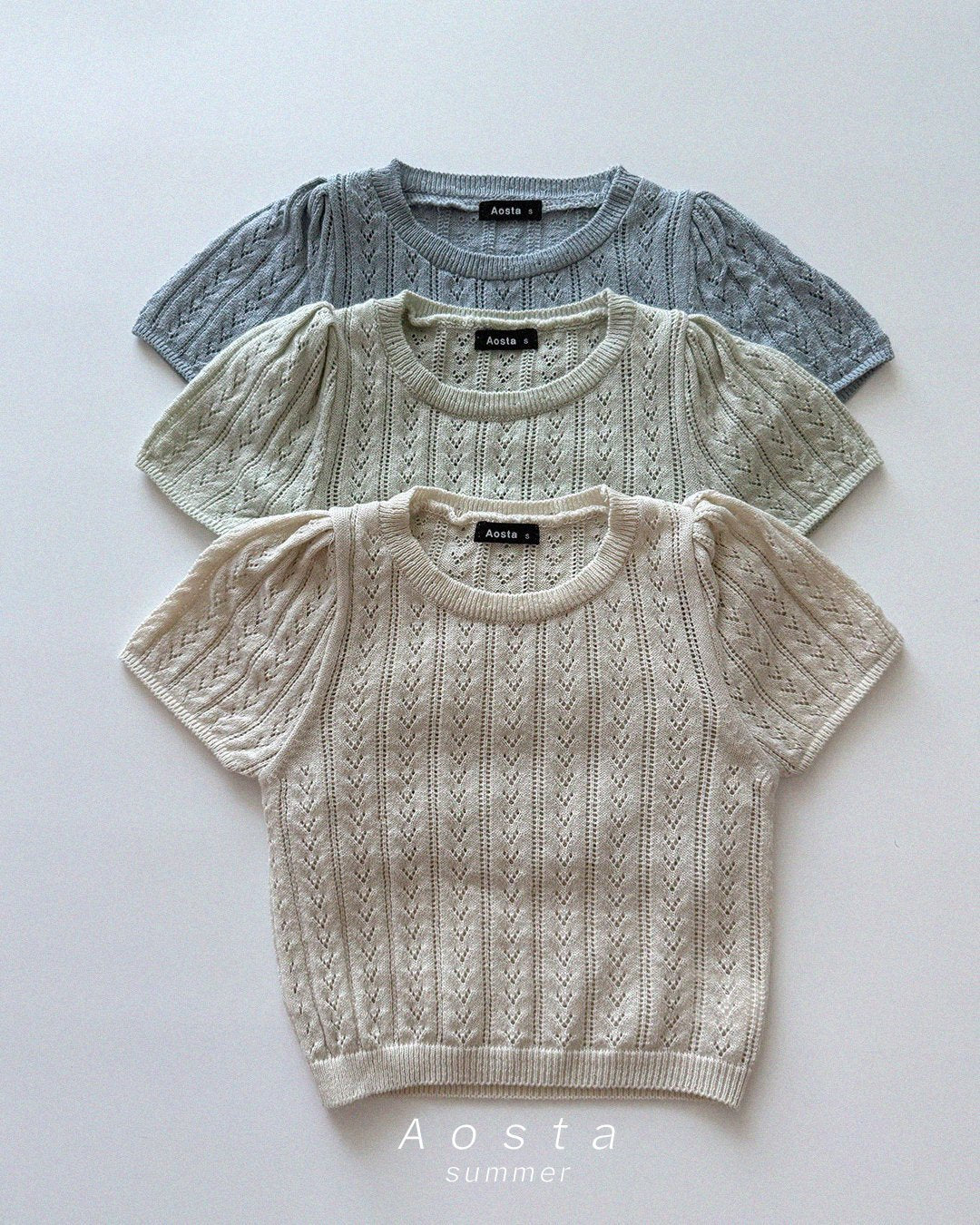 [PRE-ORDER] Knit Eyelet Top