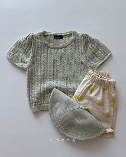 [PRE-ORDER] Knit Eyelet Top