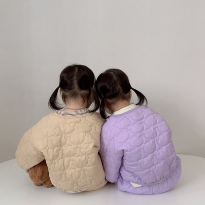 [PRE-ORDER] Line Bear Quilted Jacket Bottom Set