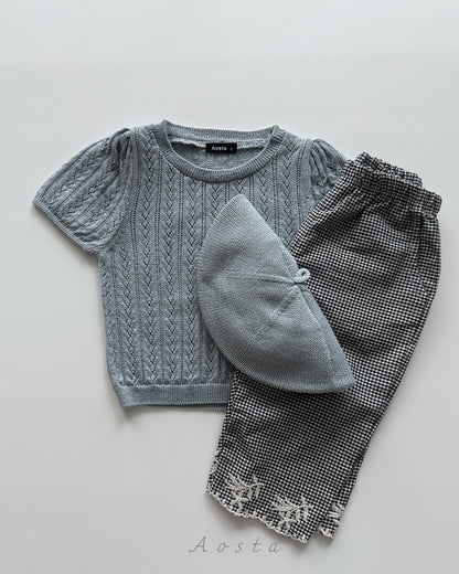 [PRE-ORDER] Knit Eyelet Top