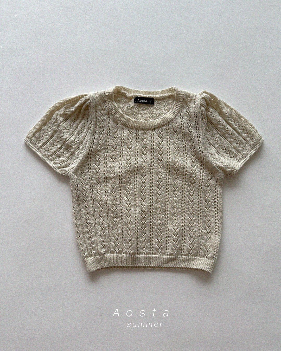 [PRE-ORDER] Knit Eyelet Top