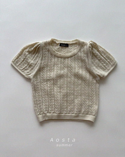 [PRE-ORDER] Knit Eyelet Top
