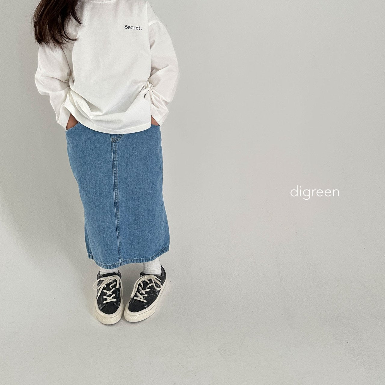 New New Skirts [Mid Denim/S(2-3yr)]
