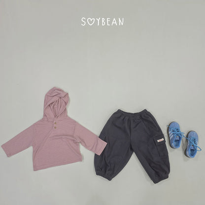 [PRE-ORDER] Stripe Button Hoodie T-Shirts