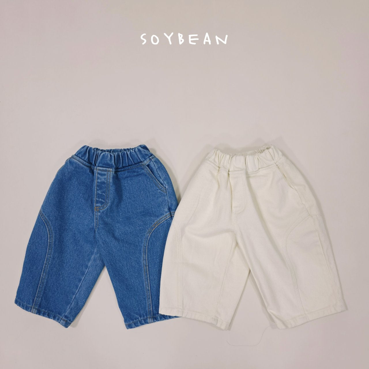[PRE-ORDER] Curve Line Denim Pants