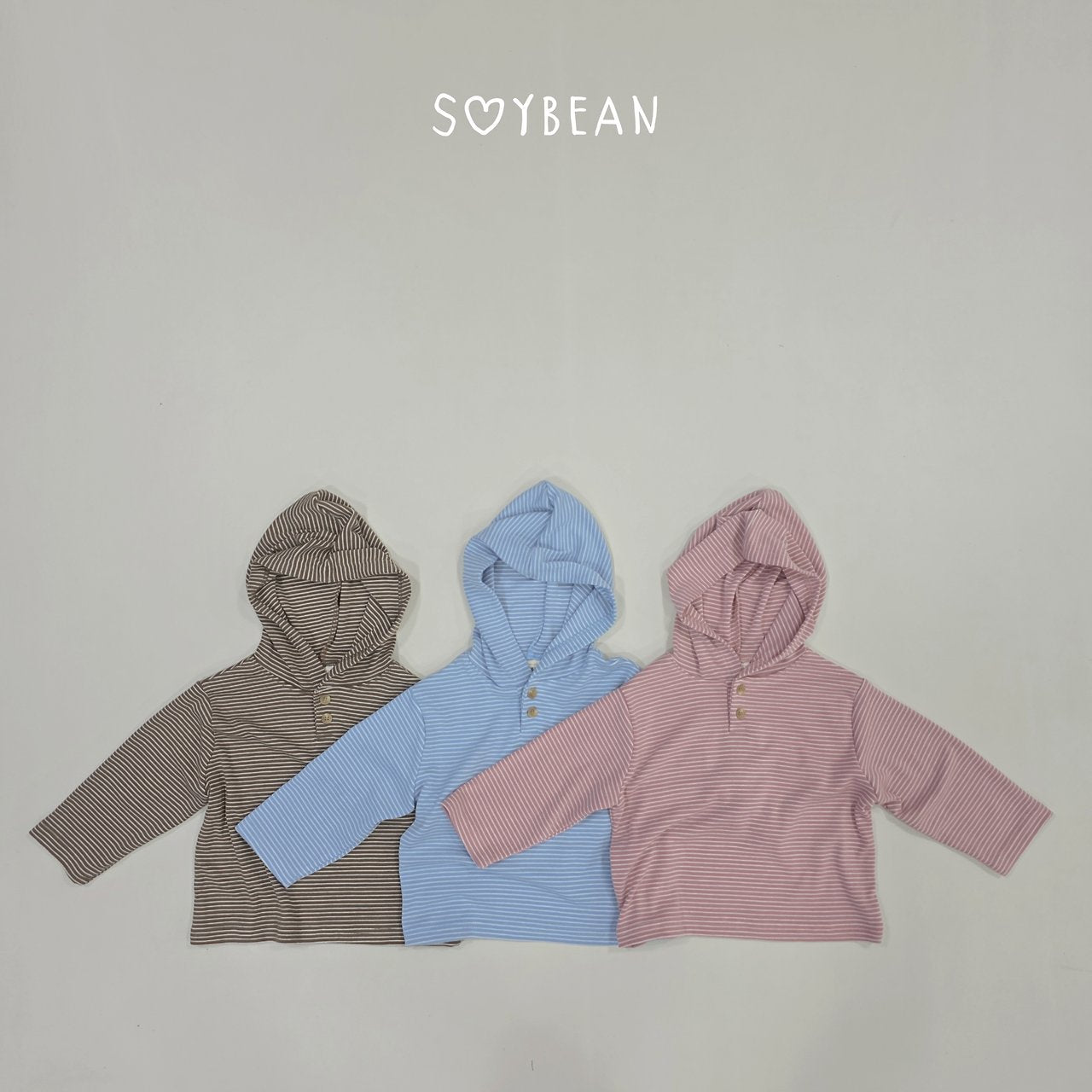 [PRE-ORDER] Stripe Button Hoodie T-Shirts