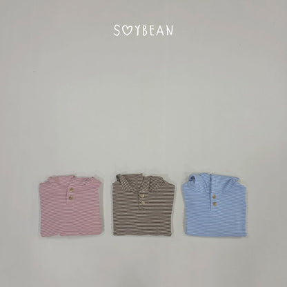 [PRE-ORDER] Stripe Button Hoodie T-Shirts