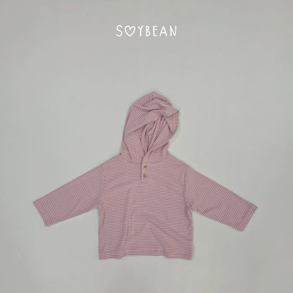[PRE-ORDER] Stripe Button Hoodie T-Shirts