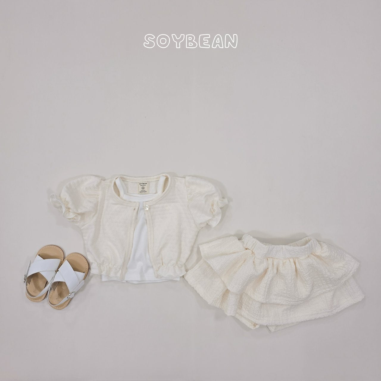 [PRE-ORDER] Puff Cardigan Tank Top Set